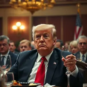 atirador em jantar com Trump