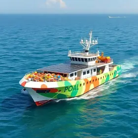navio movido a energia solar