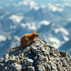 rato encontrado a quase 7 mil metros de altitude