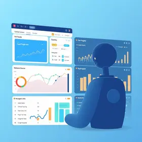 construir dashboards usando IA para acompanhamento de metas